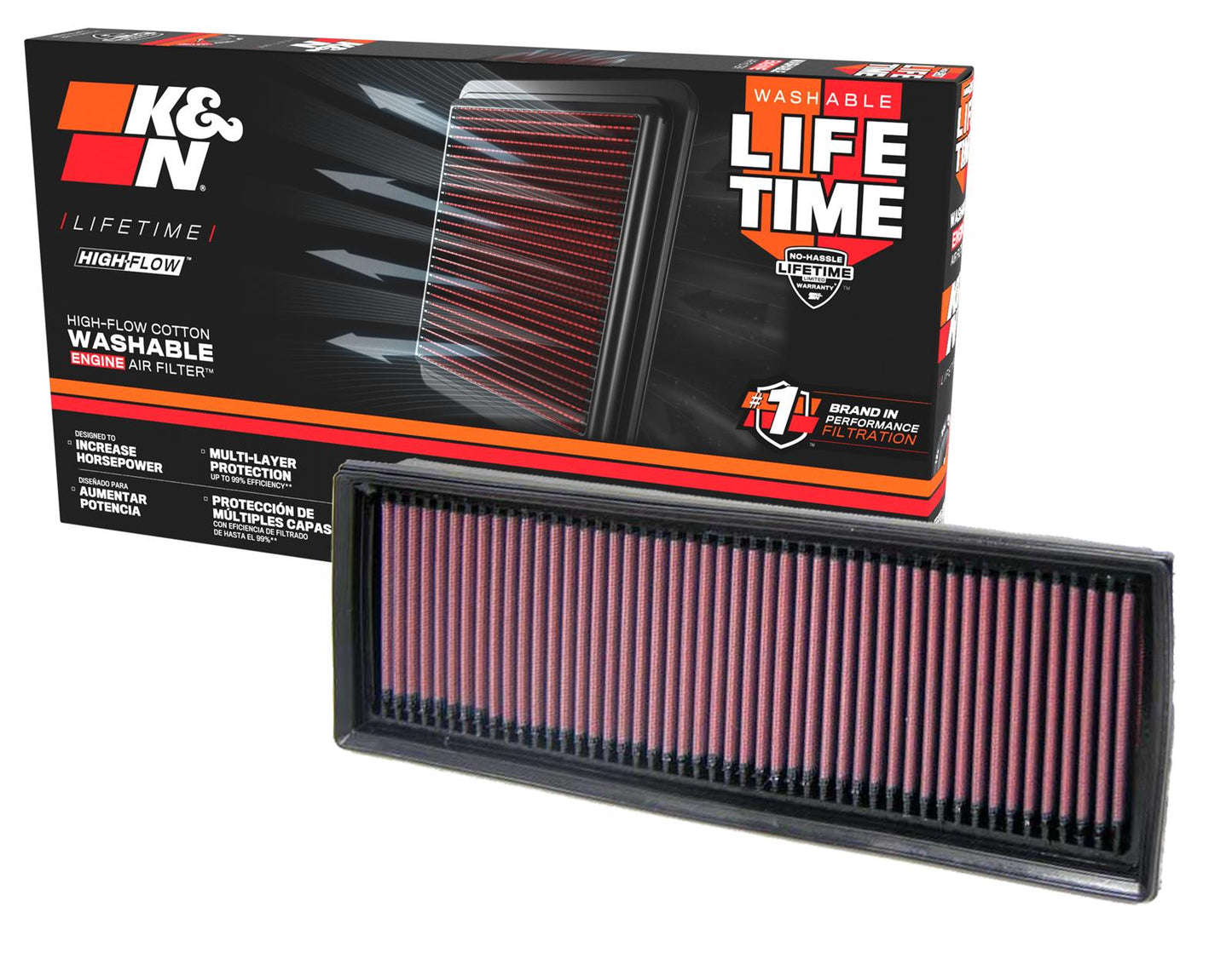 K&N Filters KN33-2339 Chevrolet Hhr 2.4L-L4 2006-20 Replacement Air Filter