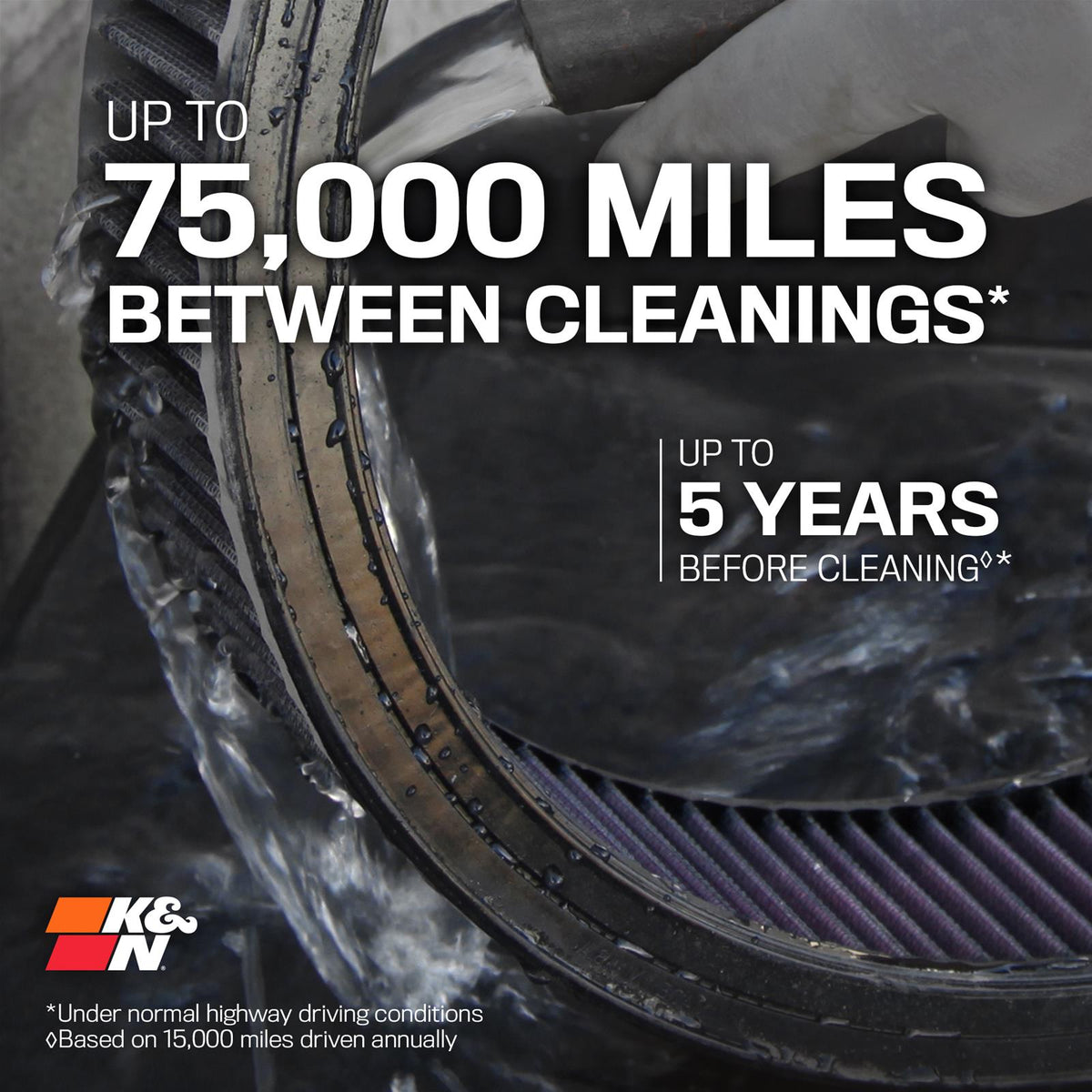 K&N Filters KNE-1220 Gm Cars V8 1966-76 Various Replacement Air Filter