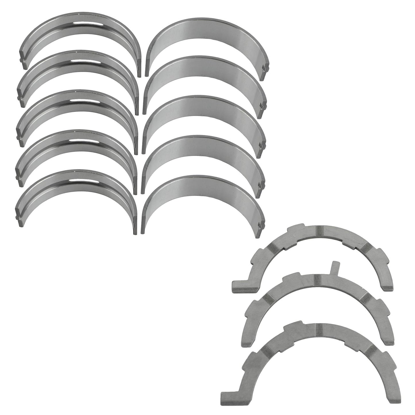 King Engine Bearings KGB-MB5280SI Main Bearings Ford 5.4L Modular incl Thrusts (EB3596M5000K)