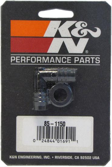 K&N Filters KN85-1150 Universal Fit Vent Kit 90 Deg 1/2"Flg W/G"