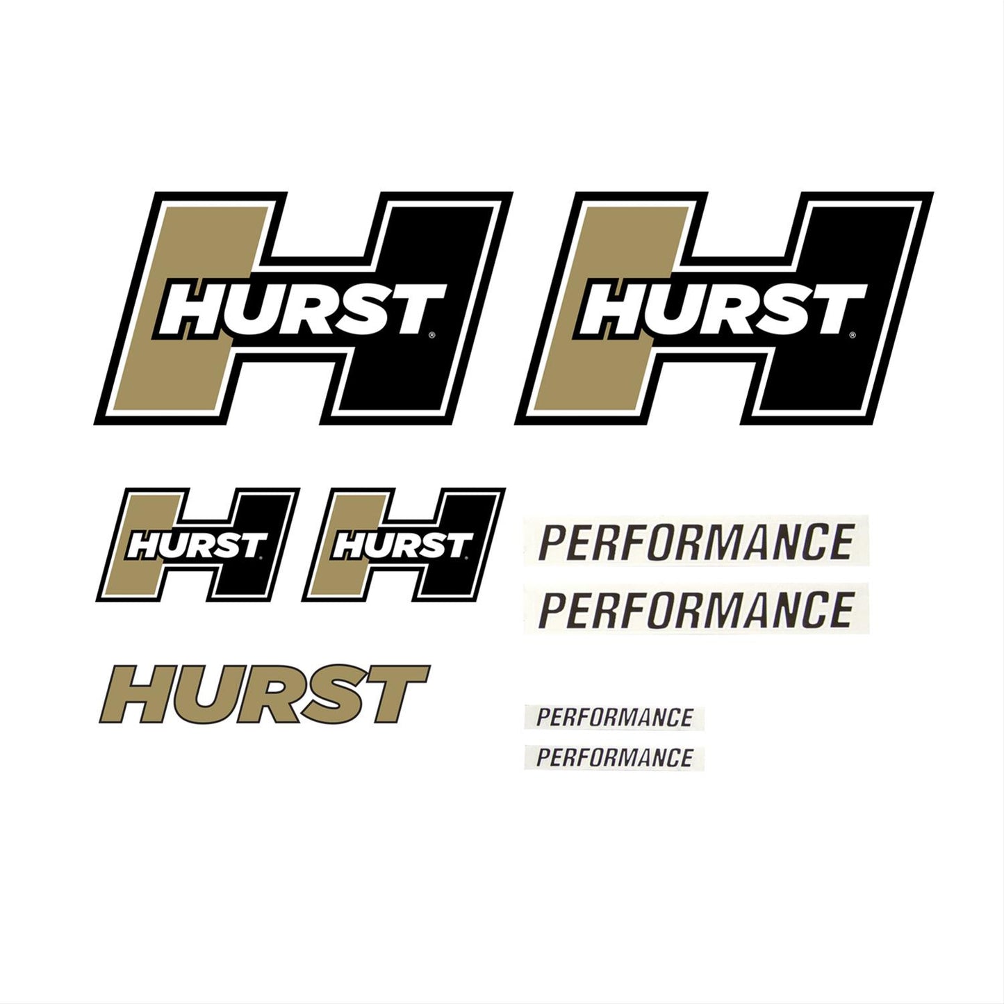 Hurst HU1321000 Decal Pack, Gold Logo
