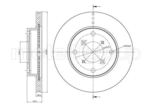 Metelli MET-DBR23-0757 Metelli Brake Rotor Suzuki
