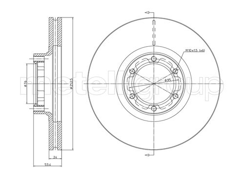 Metelli MET-DBR23-0051 Metelli Brake Rotor Opel Lcv / Renault / Lcv