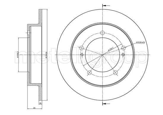 Metelli MET-DBR23-1096 Metelli Brake Rotor Suzuki