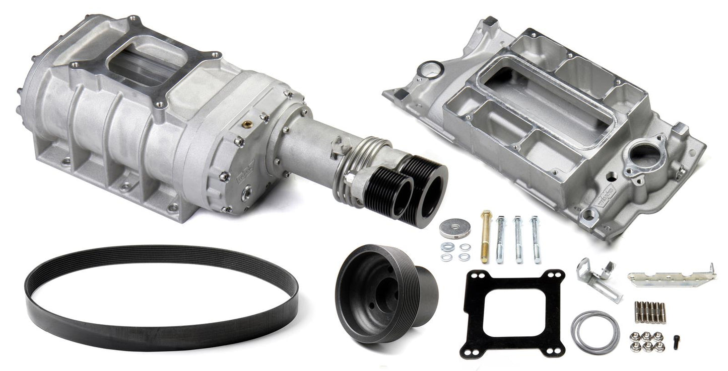 Weiand WM6512-1 177 Powercharger Kit Suits SBc Long Nose Satin
