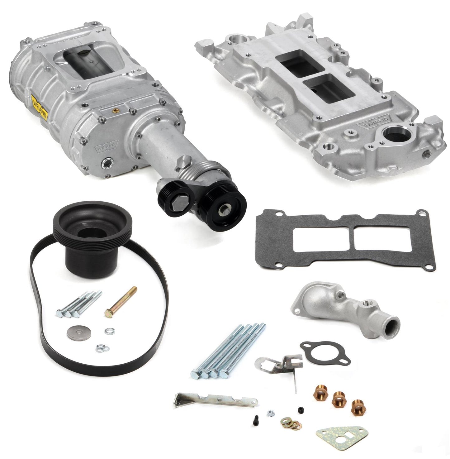 Weiand WM6502-1 142 Powercharger Kit Suits SBc Long Nose Satin