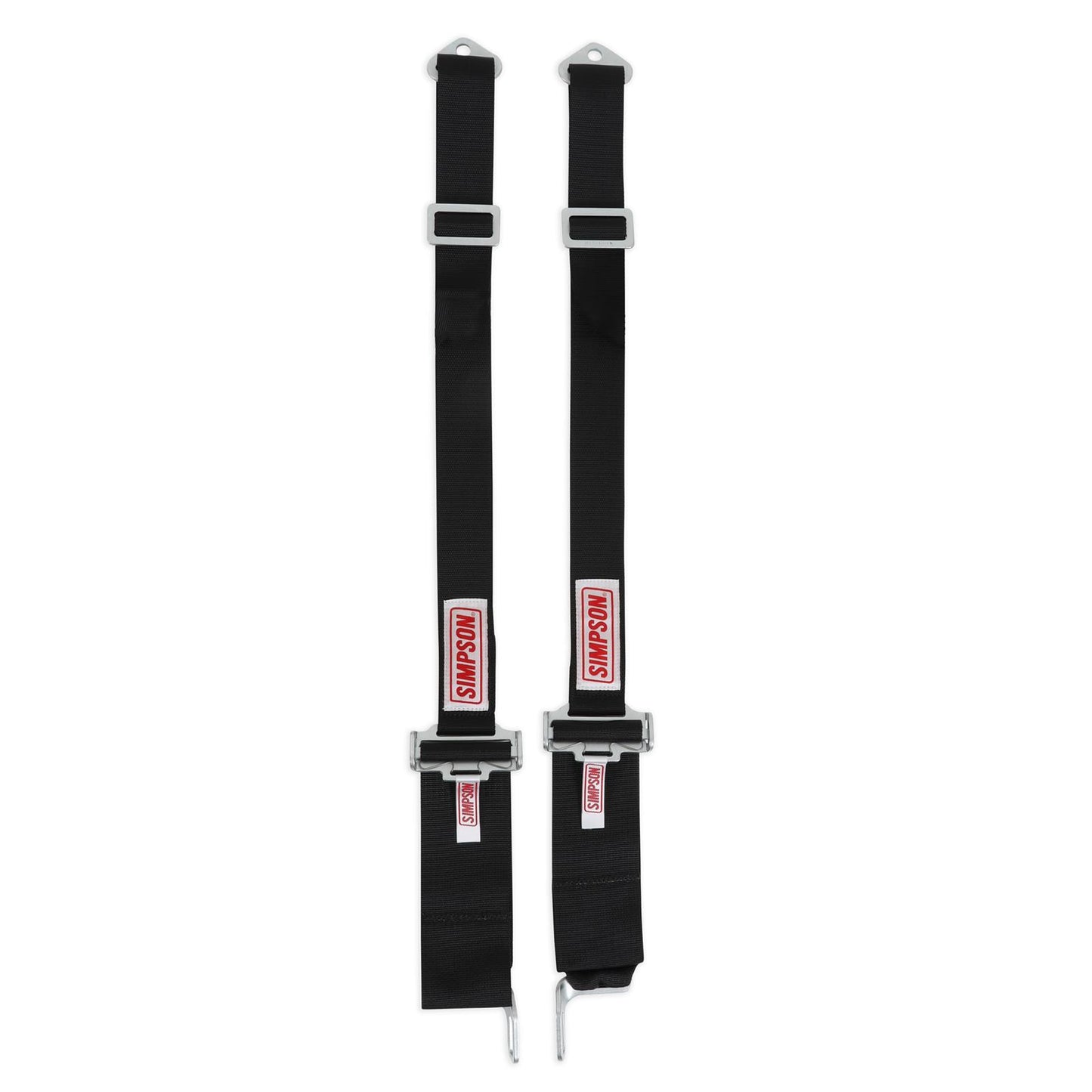 Simpson SI30010BK Shoulder Harness Only 48" Long Black 2" w/ Latch Type Buckle Bolt-In Use w/ Hans Device