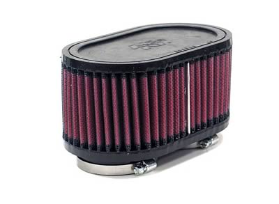 K&N Filters KNR-2300 Universal Rubber Air Filter Dual 2-1/16"Flg 3-3/4" X 6-1/4"