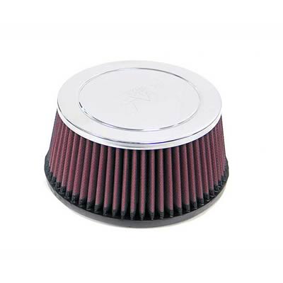 K&N Filters KNRC-4770 Universal Chrome Air Filter 2-15/16"Flg 6-3/4"B 5-7/8"T"