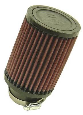 K&N Filters KNRU-1710 Universal Rubber Filter 2-1/4"20 Deg Flg 3-1/2"Od 5""