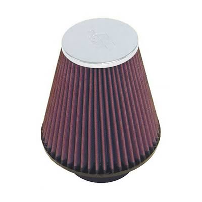 K&N Filters KNRC-4290 Universal Chrome Air Filter 3"Flg 6"Od-B 3-1/2"Od-T 6"H"