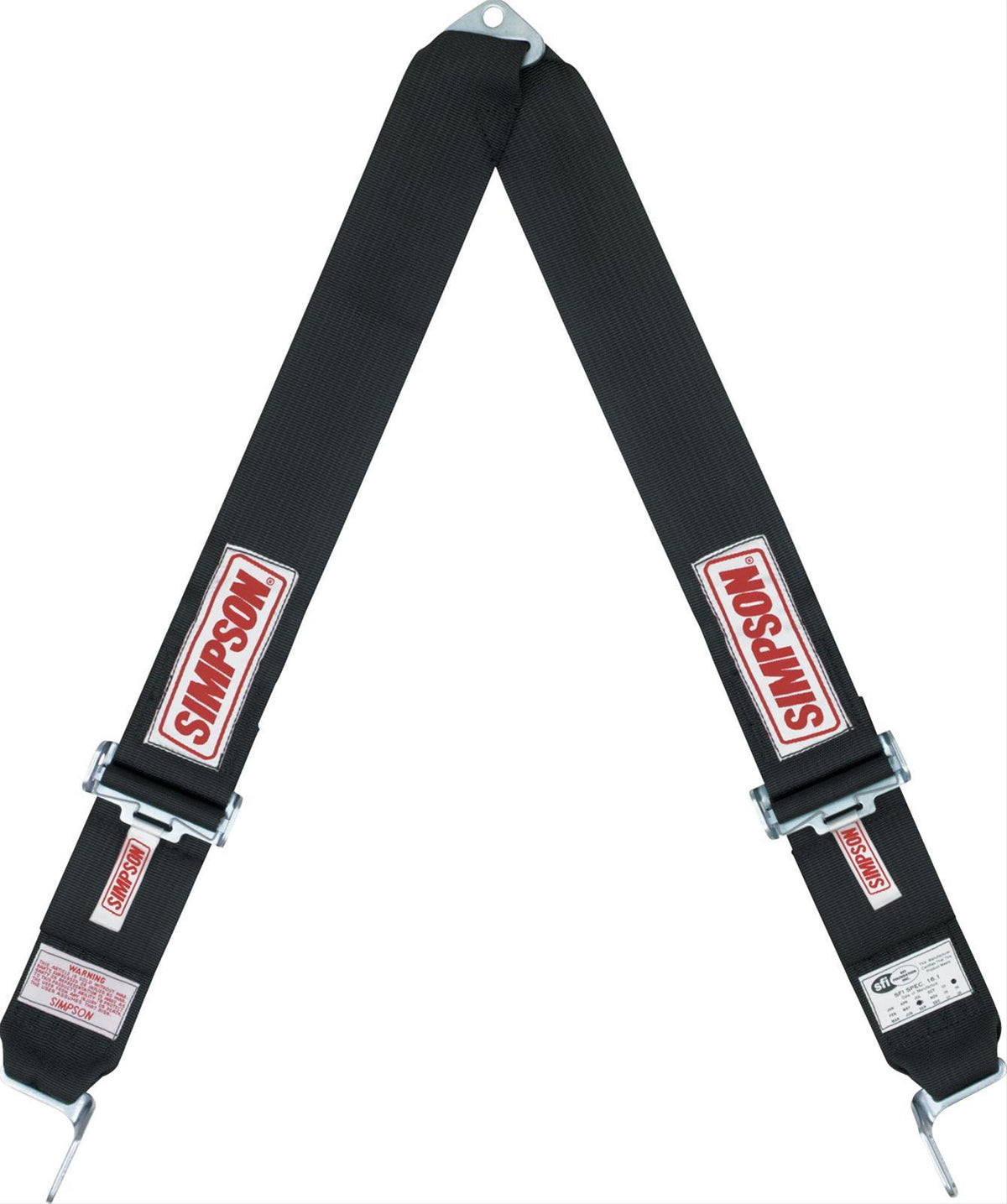 Simpson SI33005BK Shoulder Harness Only V Style Black Camlock Type Bolt In