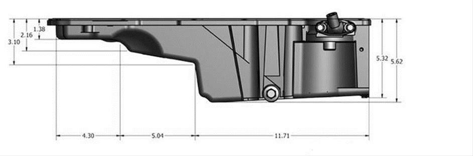General Motors GM12628771 F Body Camaro Oil Pan Rear Sump