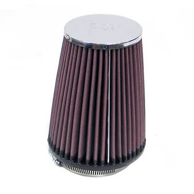 K&N Filters KNRC-4540 Universal Chrome Air Filter 3-5/16"Flg 4-3/4"B 3-1/2"T"