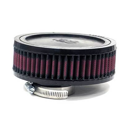 K&N Filters KNRA-0450 Universal Rubber Air Filter 2-1/16"O/S Flg 6"Od 2"H Ru"