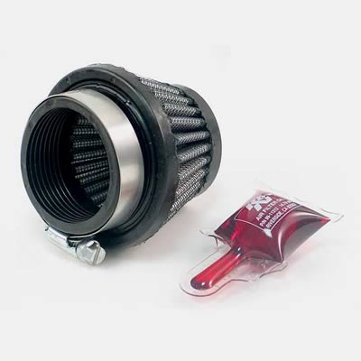 K&N Filters KNRC-2550 Universal Chrome Air Filter 1-7/8"Flg 2"T 3"B 2"H"