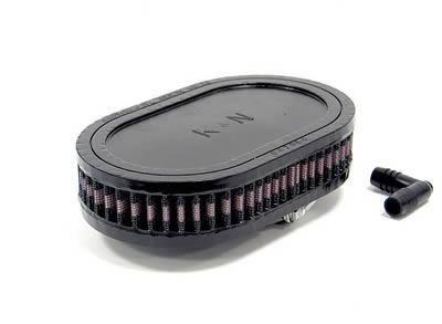 K&N Filters KNRA-0750 Universal Rubber Air Filter 2-9/16"O/S Flg 7" X 4-1/2" 1"