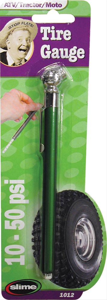 Slime FS-1023-A Slime Pencil Tire Gauge w/ Valve Caps Carded 5 - 50