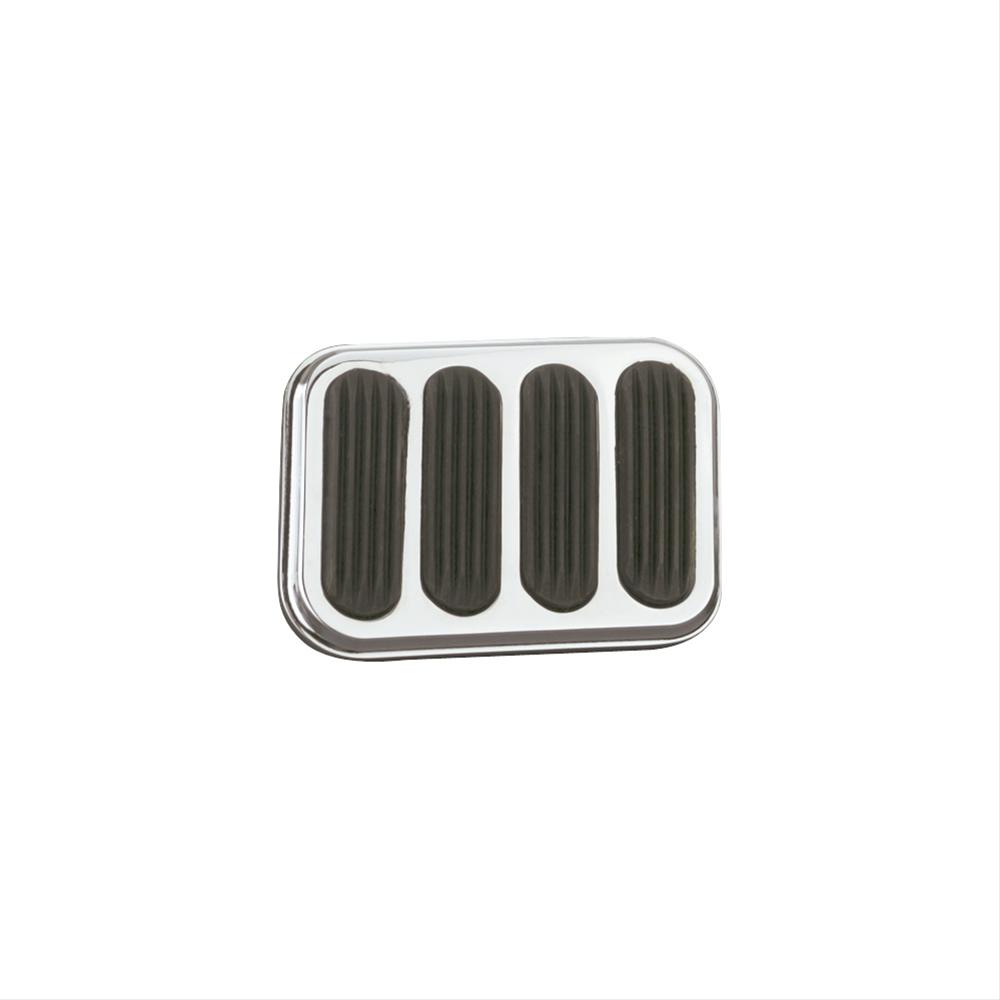 Lokar LK-SG-6017 Steel Xl Brake Pad Chrome Finish W/ Rubber Insert