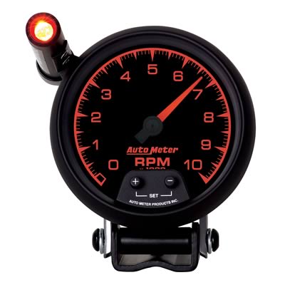 AutoMeter AU5990 ES 3-3/4" Elec Pedestal Mount Tachometer 0-10000 RPM