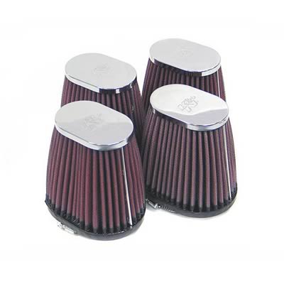 K&N Filters KNRC-2914 Universal Chrome Air Filter 4-Pack 2 Rc-2890 2 Rc-2900