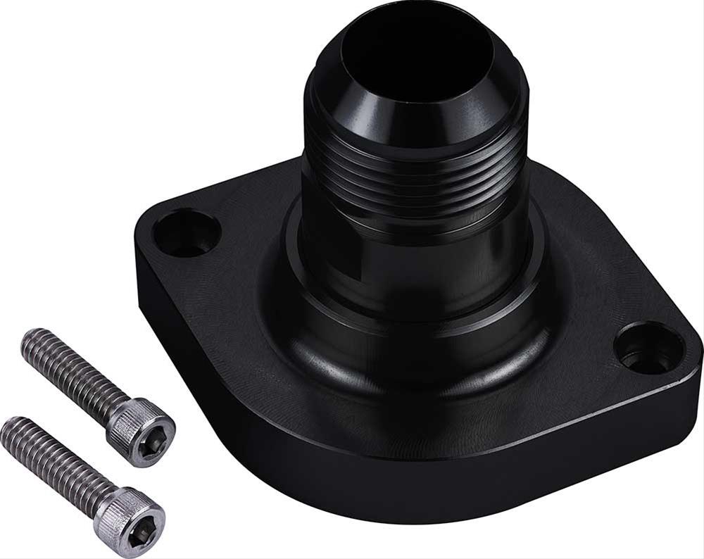 CVR CVRTSH5SABK Thermostat Housing - Chev LS Straight - 16AN - Black