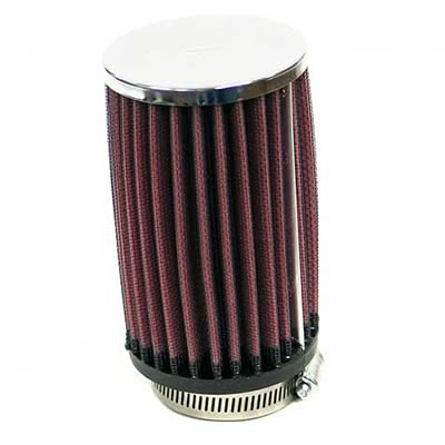 K&N Filters KNRC-0412 Universal Chrome Air Filter 2 1-7/8"Flg 3"Od 5"H"