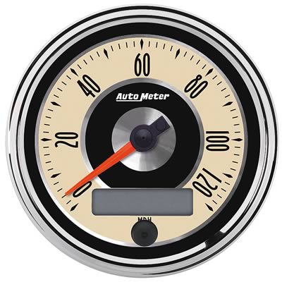 AutoMeter 1186 3-3/8" SPEEDOMETER, 0-120 MPH, CRUISER