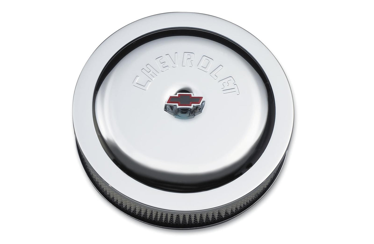 GM Performance GM12342080 14" Air Cleaner Chrome Assy Incl Chev Logo