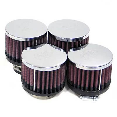 K&N Filters KNRC-0884 Universal Chrome Air Filter 4 2Ea Rc-0880 + 2Ea Rc-2610