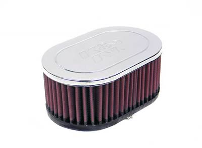 K&N Filters KNRC-2860 Universal Chrome Air Filter 2-3/4"Flg 7 X 4-1/2" 3"H"