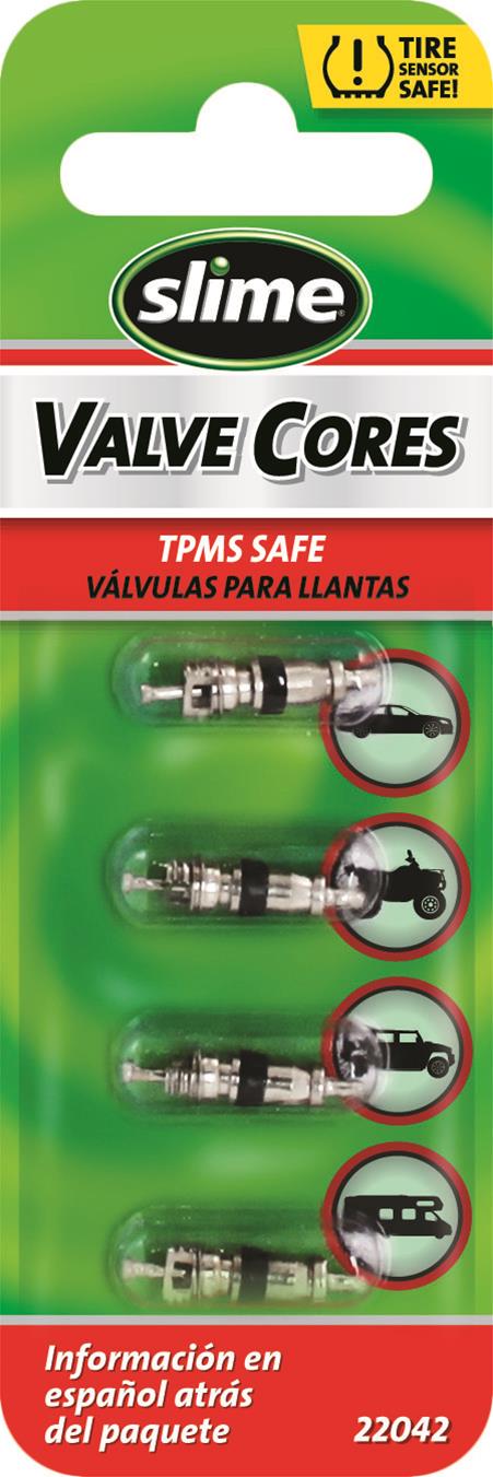 Slime FS-22042 Slime Valve Cores Carded 4Pk Slime Valve Cores Carded 4Pk