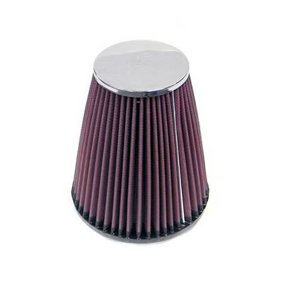 K&N Filters KNRC-4470 Universal Chrome Air Filter 3-1/4"Flg 5-3/4"B 3-1/2"T 6"