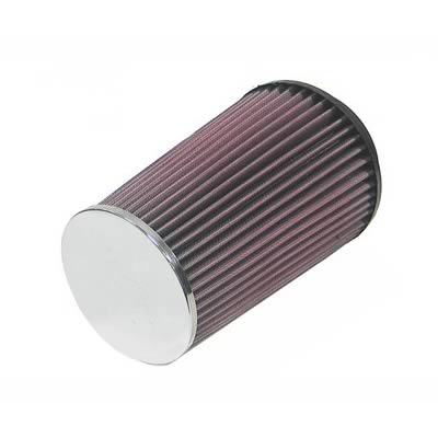 K&N Filters KNRC-4580 Universal Chrome Air Filter 4"Flg 5-3/8""B 4-1/2"T 8"H"