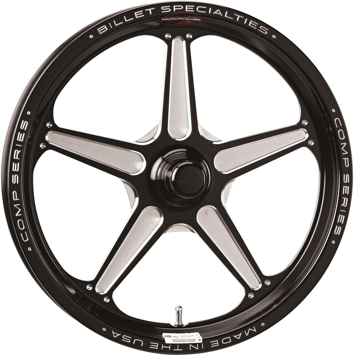 Billet Specialties BSCSFB37456527 Comp 5 17X4.5 *Black* 2.75" Bs