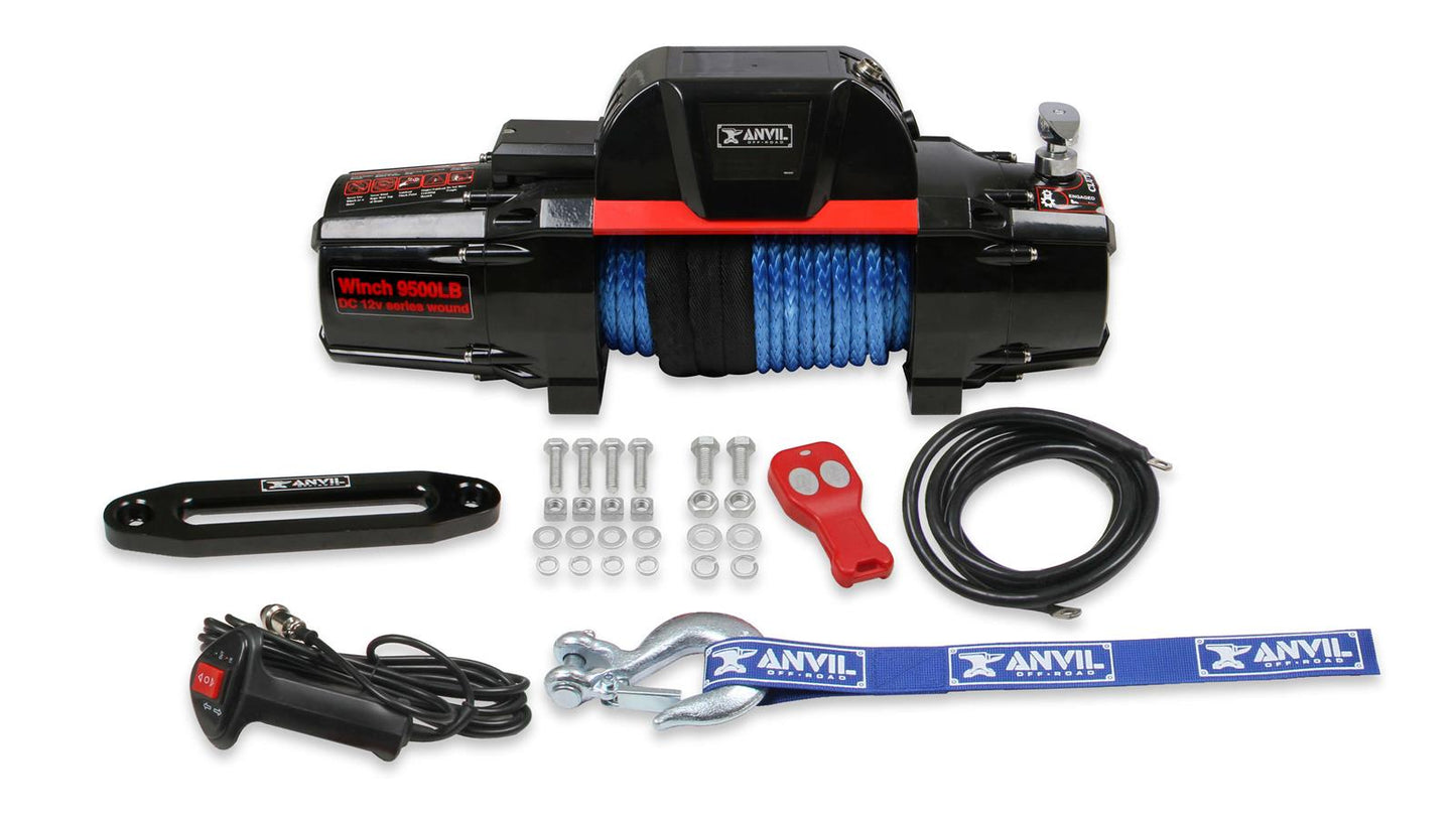 Anvil Off Road AN9510AOR 5.5HP12V Winch 9500 Lbs incl 30M Synthetic Rope