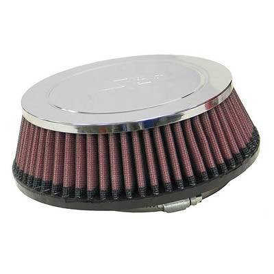 K&N Filters KNRC-4480 Universal Chrome Air Filter 4-1/16"Flg 6-7/8"B 5-7/8"T"
