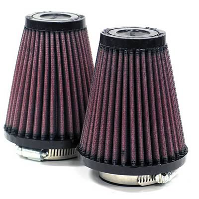 K&N Filters KNR-1082 Universal Rubber Air Filter 2 1-11/16"Flg 3-1/2"B 2"T 4""