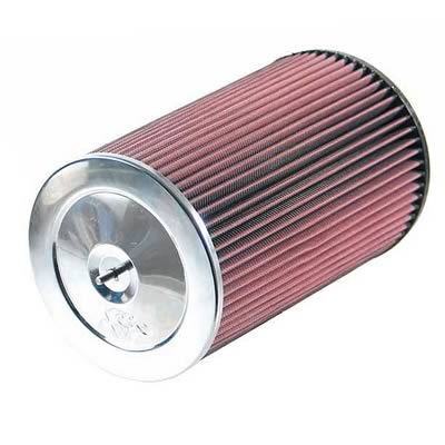 K&N Filters KNRC-5165 Universal Chrome Air Filter 3-1/2"Flg 8"B 7"T W/Stud 12"