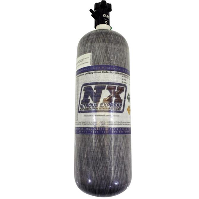 Nitrous Express 11152-6 COMPOSITE BOTTLE W/ LIGHTNING 500 VALVE, -6 Bottle Nipple