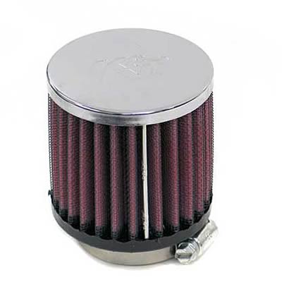 K&N Filters KNRC-1120 Universal Chrome Air Filter 1-11/16"Flg 3"Od 3"H"