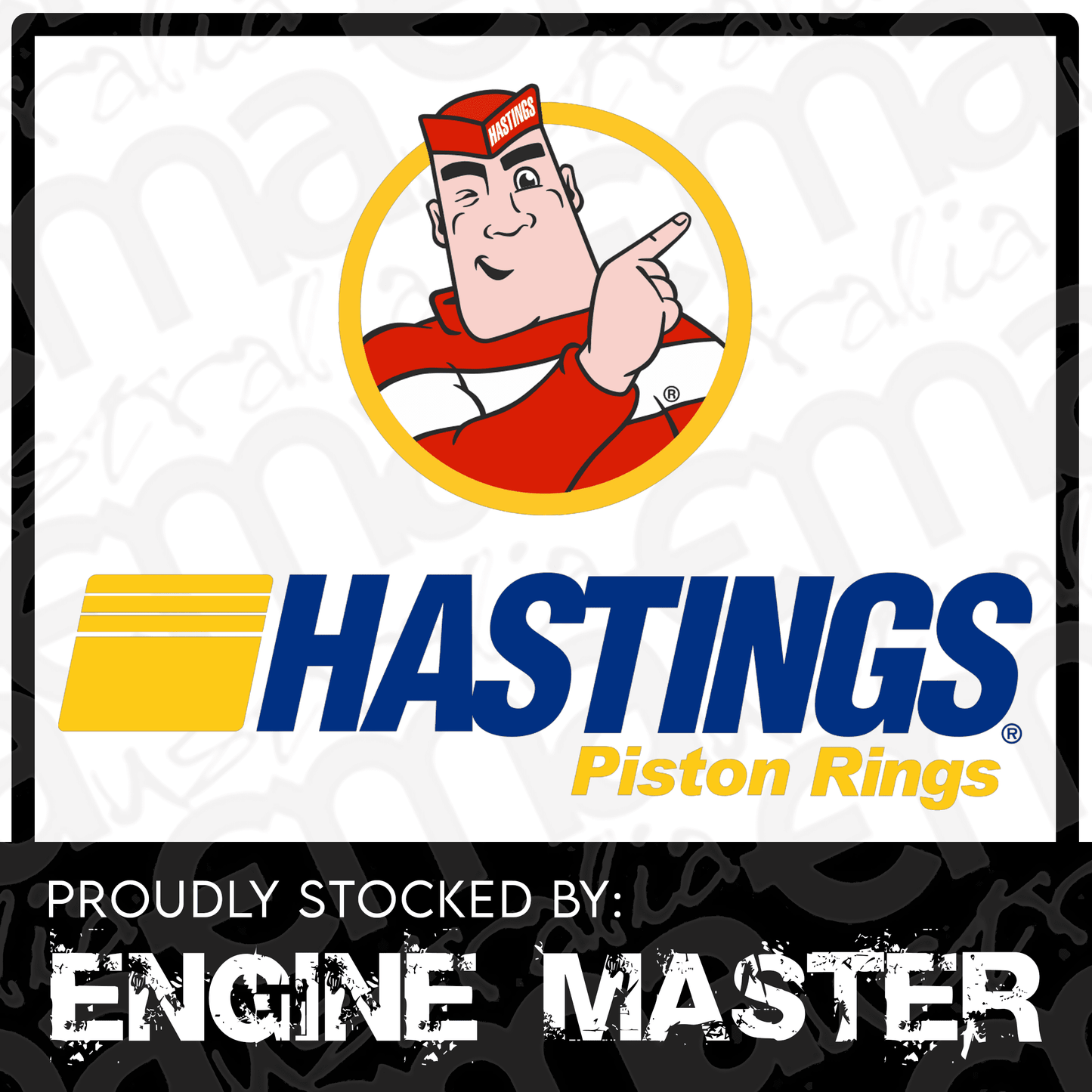 Hastings HSN-2M660080 283-307 Chev Moly Rings I-3.875-0.080-5/64-5/64-3/16 (RS2221080ML8H)