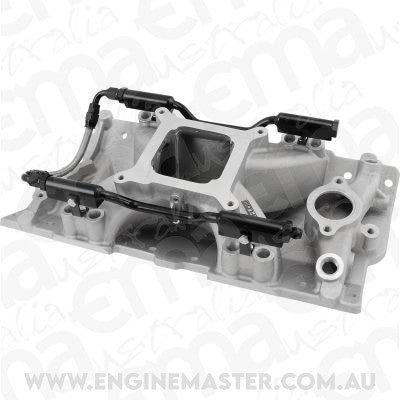 Aeroflow AF6090-1000 SBC Efi Air Gap Intake Manifold Single Plane Chev 350 Natural