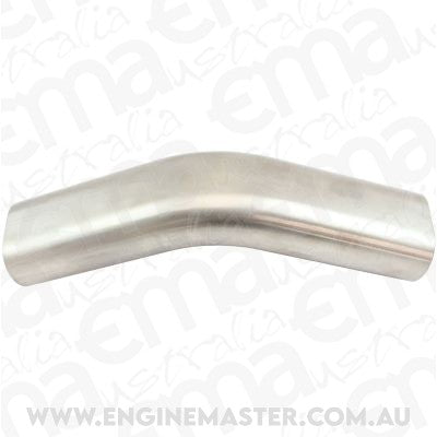 Aeroflow AF9404-3000 3" 45 Degree Vertical Oval Tubexhaust Pipe 304 S/S 150mm Leg