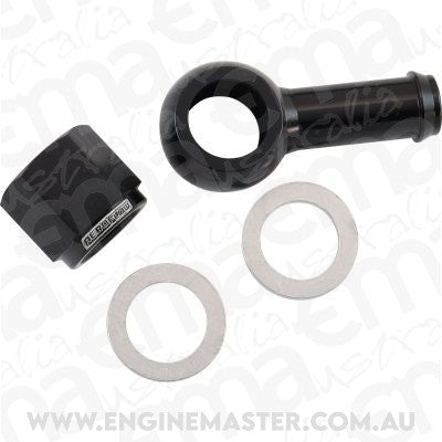 Aeroflow AF49-1220BLK Aeroflow / Bosch Fuel Pump 10mm 3/8" Banjo & Nut Kit Blac