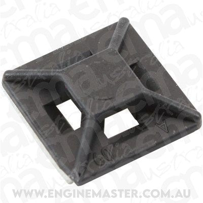 Aeroflow AF98-9996-100 Cable Tie Mounts 12.5 X 12.5mmnylon 3M Pad Mount Black