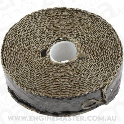 Aeroflow AF91-3016 Titanium Aluminised Exhaust Wrap Insulation 1" X 50Ft Rollblack Foil Aeroflow AF 91-3016
