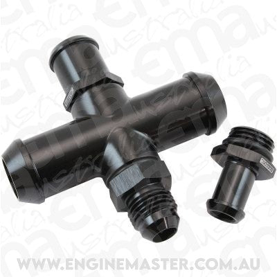 Aeroflow AF64-4044BLK Ford Barra Ba Bf Fg Xr6 Heaterhose X Piece Falcon Black