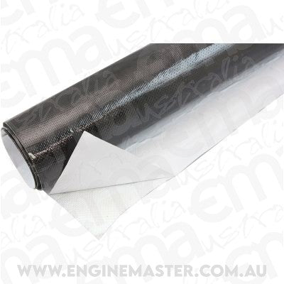 Aeroflow AF91-4001BLK 12"X12" Sheet Aluminised Heat Barrier Adhesive Backed Black