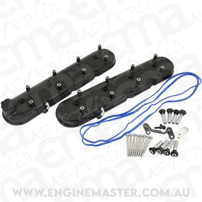 Aeroflow AF77-5018BLK GM LS Factory Valve Covers